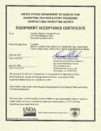 BALINIT<sup>®</sup> C USDA Hygiene Certificate