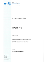 BALINIT<sup>®</sup> C Certificate