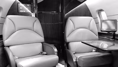 Inneneinrichtung eines Privatjets